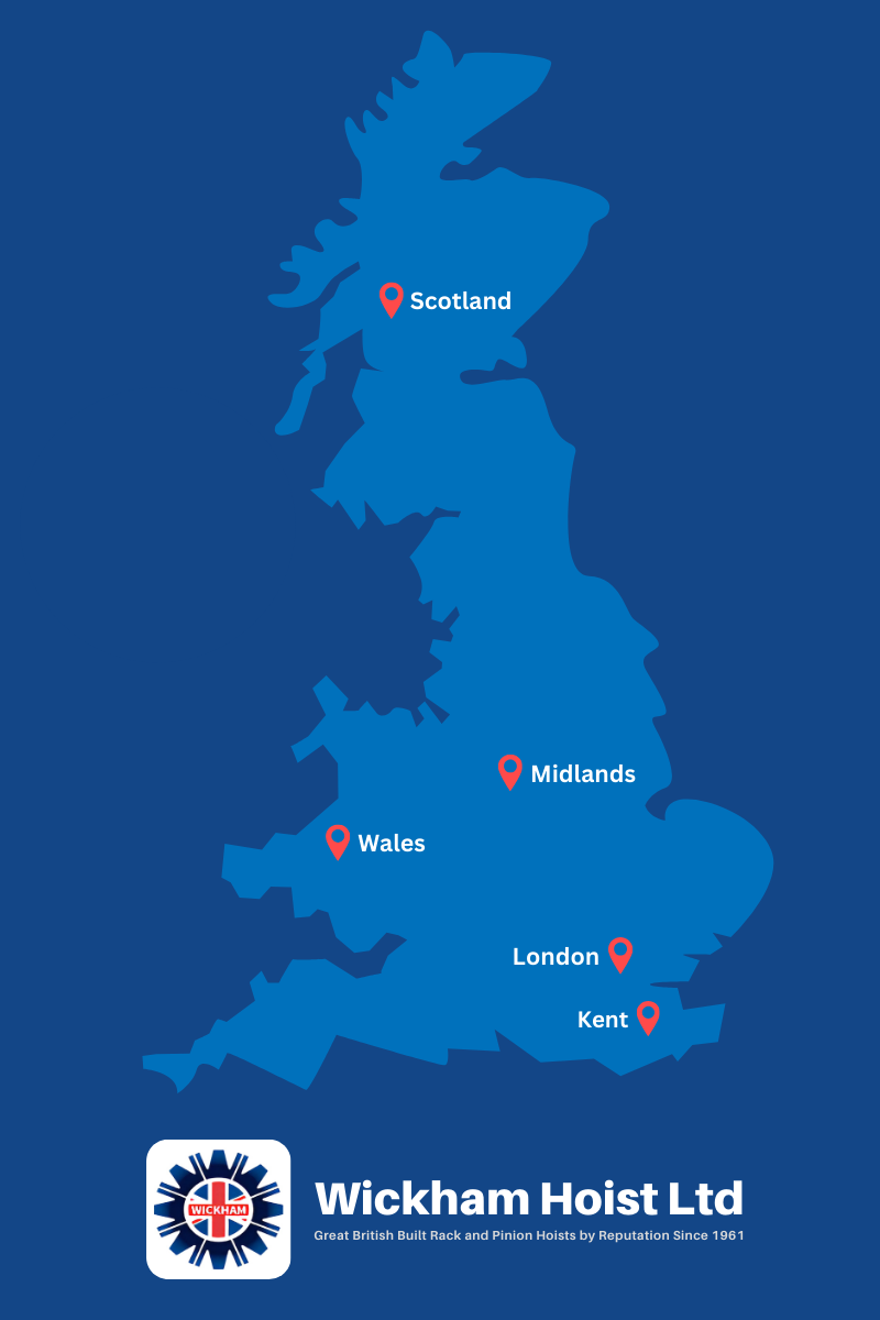 Wickham Hoists - Coverage lift maintenance UK